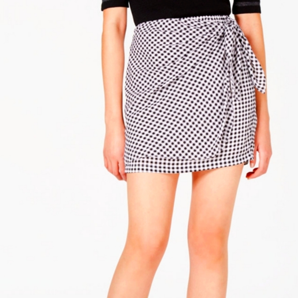 Maison Jules Faux wrap pull on skirt